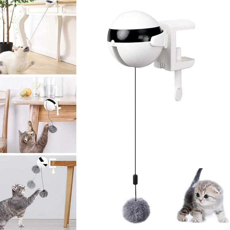 Electric Automatic Lifting Cat Ball Toy | Clip-On Interactive Play
