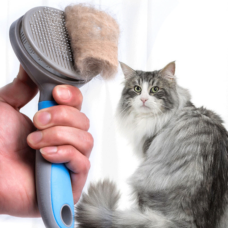 Cat Slicker Brush | Steel Needle Bristles for Gentle Grooming