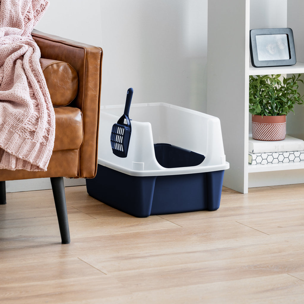 Navy Blue Standard Litter Box