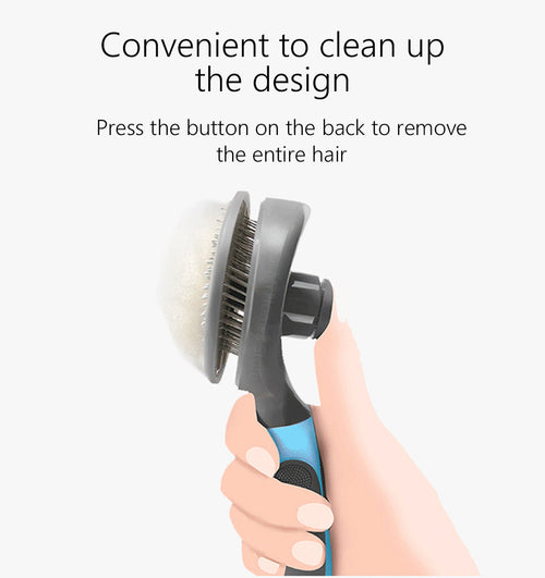 Cat Slicker Brush | Steel Needle Bristles for Gentle Grooming