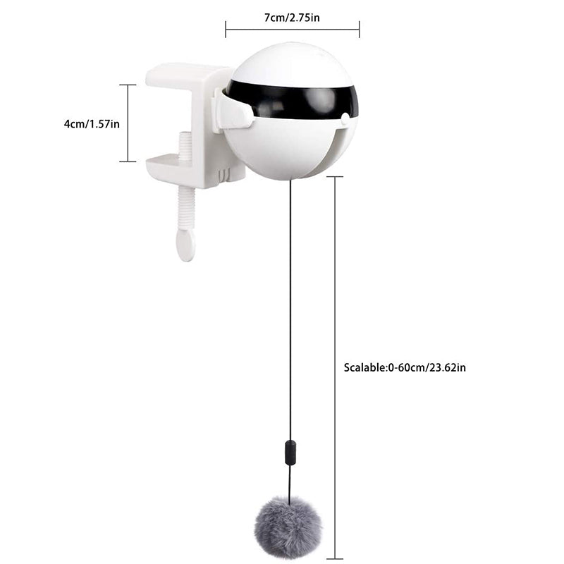Electric Automatic Lifting Cat Ball Toy | Clip-On Interactive Play