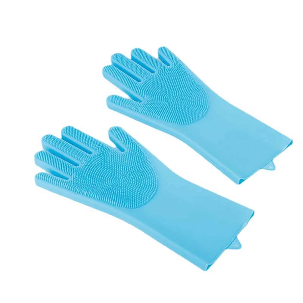 Silicone Cat Bathing & Grooming Gloves