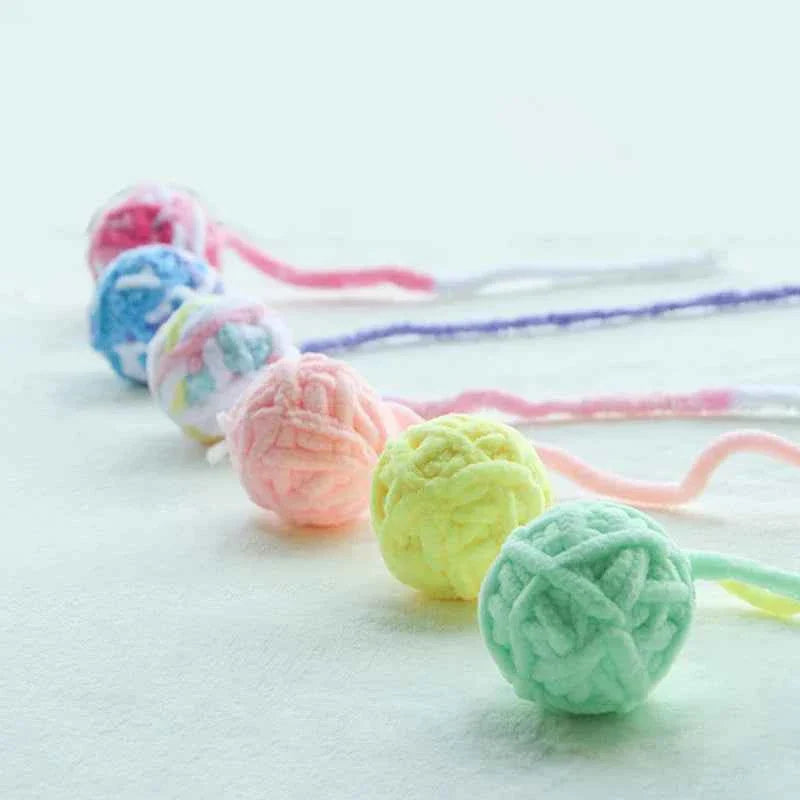 Yarn Ball Cat Toys with Bell | Colorful, Jingly & Irresistible