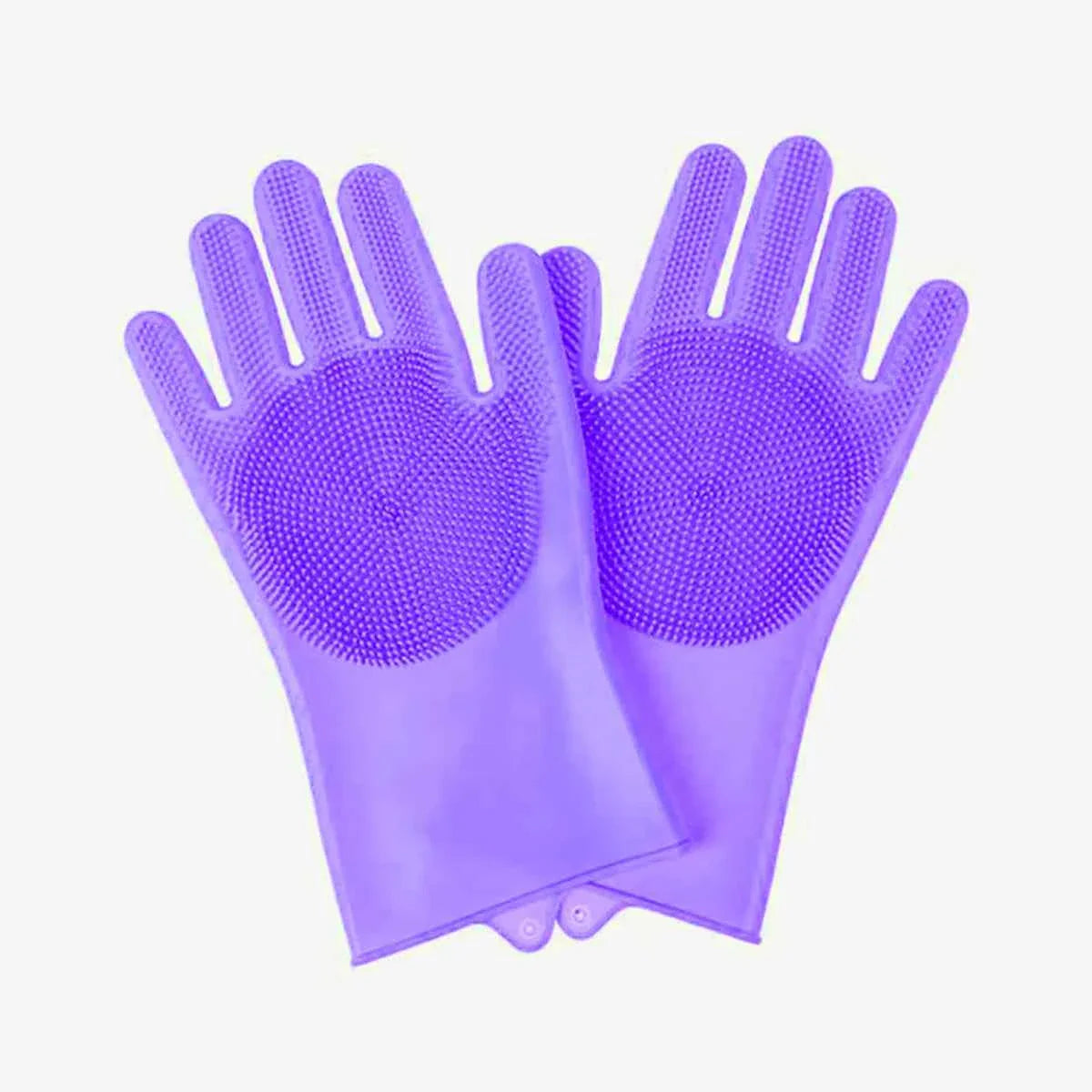 Silicone Cat Bathing & Grooming Gloves