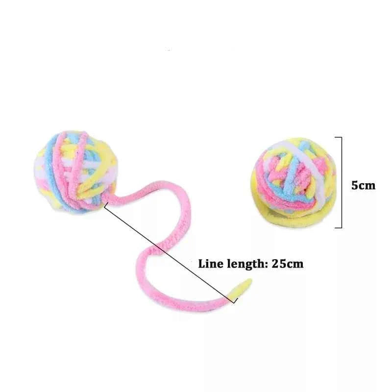 Yarn Ball Cat Toys with Bell | Colorful, Jingly & Irresistible