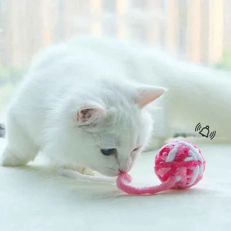Yarn Ball Cat Toys with Bell | Colorful, Jingly & Irresistible