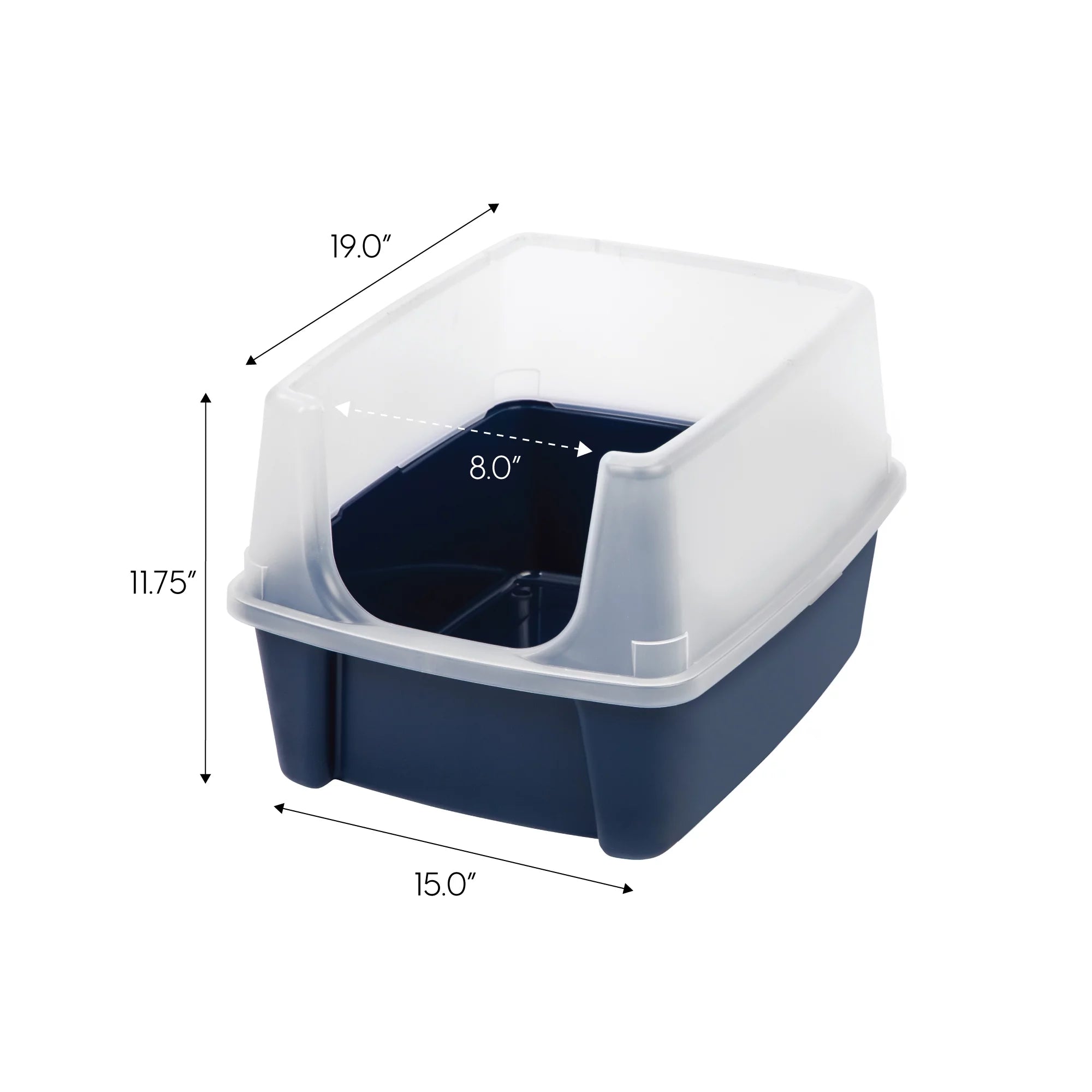 Navy Blue Standard Litter Box